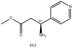 4-Pyridinepropanoic acid, β-amino-, methyl ester, hydrochloride (1:1), (βS)- Struktur
