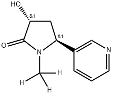 (+)-TRANS-3-HYDROXY COTININE-D3,1311275-10-1,结构式