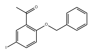 1-(2-(Benzyloxy)-5-iodophenyl)ethanone 结构式