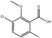 3-chloro-2-methoxy-6-methylbenzoic acid,13113-26-3,结构式