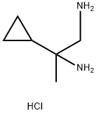 2-cyclopropylpropane-1,2-diamine dihydrochloride Structure