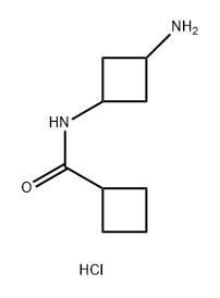 n-(3-Aminocyclobutyl)cyclobutanecarboxamide hydrochloride Struktur