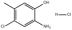 Phenol, 2-amino-4-chloro-5-methyl-, hydrochloride (1:1) Struktur