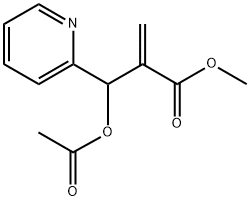 2-Pyridinepropanoic acid, β-(acetyloxy)-α-methylene-, methyl ester