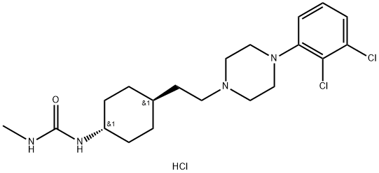 N-去甲基卡利拉嗪盐酸盐 结构式