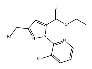 Ethyl 1-(3-chloropyridin-2-yl)-3-(hydroxymethyl)-1H-pyrazole-5-carboxylate Structure