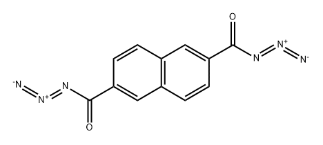 2,6-Naphthalenedicarbonyl diazide Structure
