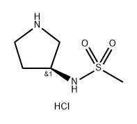 (S)-N-(吡咯烷-3-基)甲磺酰胺盐酸盐, 1312686-83-1, 结构式