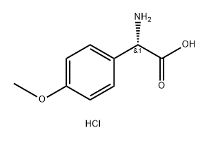 (S)-2-amino-2-(4-methoxyphenyl)acetic acid hydrochloride Struktur
