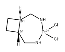 反式-1,2-二甲胺基环丁烷-二氯铂(Ⅱ),131392-27-3,结构式