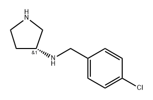 (R)-N-(4-Chlorobenzyl)pyrrolidin-3-amine Structure