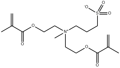 3-[Bis[2-(methacryloyloxy)ethyl](methyl)ammonio]propane-1-sulfonate Structure