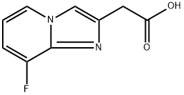 2-(8-fluoroimidazo[1,2-a]pyridin-2-yl)acetic acid Struktur