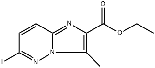 ethyl 6-iodo-3-methylimidazo[1,2-b]pyridazine-2-carboxylate 结构式