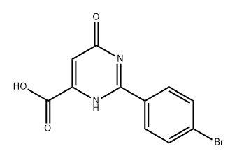 2-(4-bromophenyl)-6-oxo-1,6-dihydropyrimidine-4-carboxylic acid,1315364-04-5,结构式