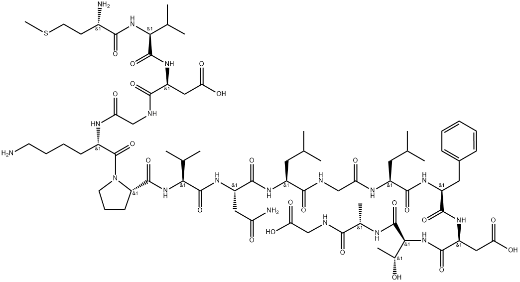 H-MET-VAL-ASP-GLY-LYS-PRO-VAL-ASN-LEU-GLY-LEU-PHE-ASP-THR-ALA-GLY-OH, 1315378-77-8, 结构式