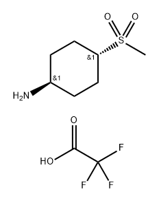 Cyclohexanamine, 4-(methylsulfonyl)-, trans-, 2,2,2-trifluoroacetate (1:1) Struktur