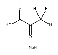 Propanoic-3,3,3-d3 acid, 2-oxo-, sodium salt (1:1) Struktur