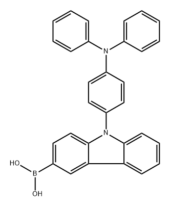 B-[9-[4-(Diphenylamino)phenyl]-9H-carbazol-3-yl]boronic acid Struktur