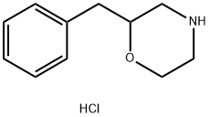 Morpholine, 2-(phenylmethyl)-, hydrochloride (1:1) Struktur