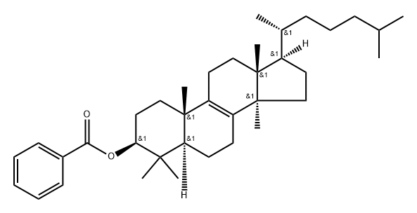 Lanost-8-en-3-ol, benzoate, (3β)- (9CI) Structure