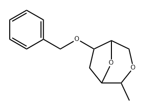 D-altro-Heptitol, 2,7:3,6-dianhydro-1,4-dideoxy-5-O-(phenylmethyl)- Struktur
