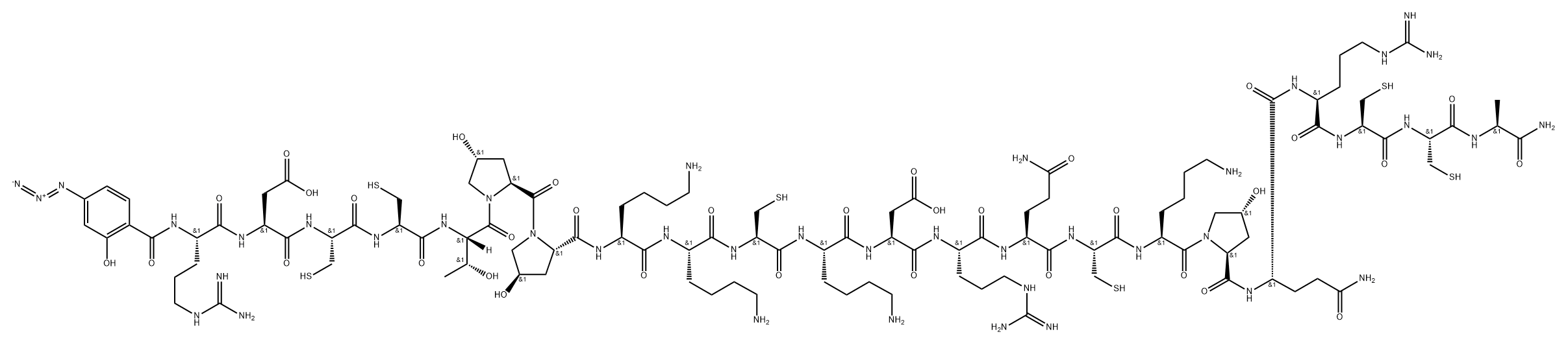 mu conotoxin GIIIA, 4-azidosalicylyl-|