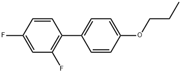 2,4-Difluoro-4'-propoxy-1,1'-biphenyl 化学構造式