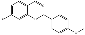4-Chloro-2-[(4-methoxyphenyl)methoxy]benzaldehyde Structure