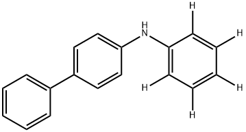 [1,1'-Biphenyl]-4-amine, N-(phenyl-2,3,4,5,6-d5)- 结构式