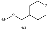 羟胺,O-[(四氢-2H-吡喃-4-基)甲基]-,盐酸盐(1:1), 132291-98-6, 结构式