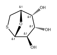 .beta.-D-Galactopyranose, 1,6-dideoxy-1,6-epithio- 结构式