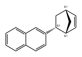 Bicyclo[2.2.1]hept-2-ene, 5-(2-naphthalenyl)-, endo- (9CI) Struktur