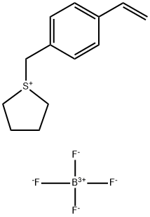 1-[(4-乙烯基苯基)甲基]四氢噻吩 四氟硼酸盐(1:1),132558-11-3,结构式