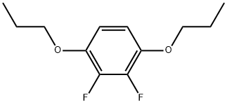 2,3-Difluoro-1,4-dipropoxybenzene Struktur