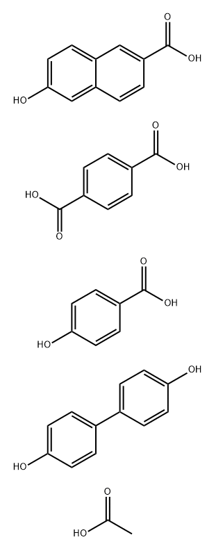 terephthalic acid/(1,1'biphenyl)-4,4'-diol/4-carboxyphenol Struktur