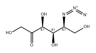 L-Sorbose, 5-azido-5-deoxy- Struktur