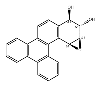 benzo(g)chrysene-11,12-dihydrodiol-13,14-epoxide Structure