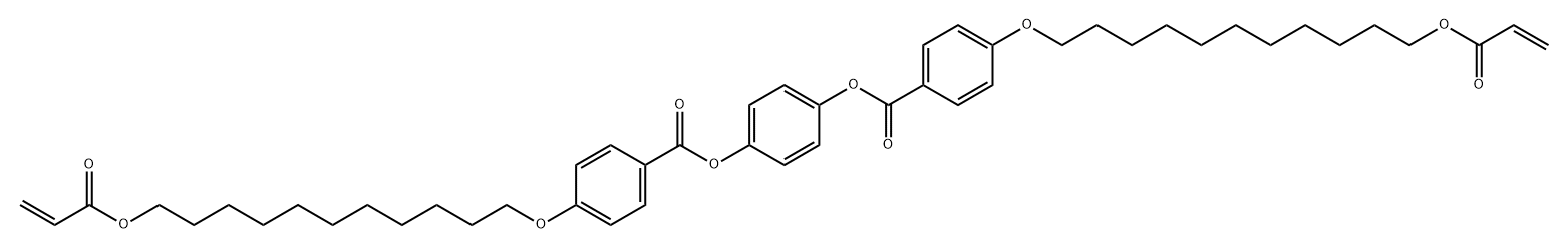 Benzoic acid, 4-[[11-[(1-oxo-2-propen-1-yl)oxy]undecyl]oxy]-, 1,1'-(1,4-phenylene) ester|1,4-双[4-(11-丙烯酰氧基十一烷氧基)苯甲酰氧基]苯