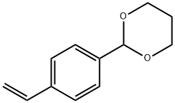 2-(4-Ethenylphenyl)-1,3-dioxane Structure