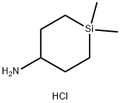 1,1-dimethylsilinan-4-amine hydrochloride Structure