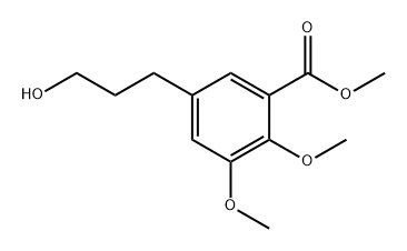 methyl 5-(3-hydroxypropyl)-2,3-dimethoxybenzoate Struktur