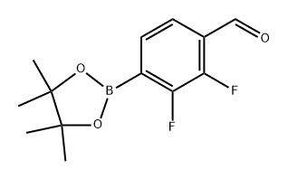 2,3-difluoro-4-(4,4,5,5-tetramethyl-1,3,2-dioxaborolan-2-yl)benzaldehyde Struktur