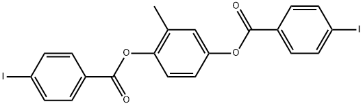 2-甲基-1,4-亚苯基双(4-碘苯甲酸酯), 1332725-60-6, 结构式