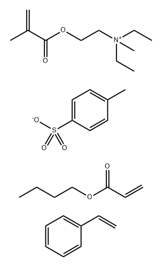 N,N-Diethyl-N-methyl-2-[(2-methyl-1-oxo-2- propenyl)oxy]ethanaminium salt with 4-methylbenzenesulfonic acid (1:1) polymer with butyl 2-propenoate and ethenylbenzene|