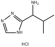 2-methyl-1-(4H-1,2,4-triazol-3-yl)propan-1-amine hydrochloride,1334149-13-1,结构式
