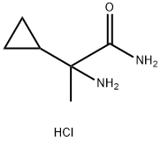 2-amino-2-cyclopropylpropanamide hydrochloride Structure
