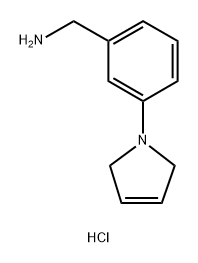 [3-(2,5-Dihydro-1H-pyrrol-1-yl)phenyl]methanamine hydrochloride,1334149-43-7,结构式