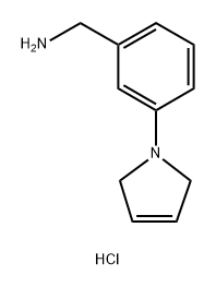 [3-(2,5-Dihydro-1H-pyrrol-1-yl)phenyl]methanamine hydrochloride Structure