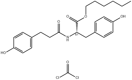 POLY(DEAMINO-TYR-TYR CARBONATE HEXYL ESTER) 化学構造式